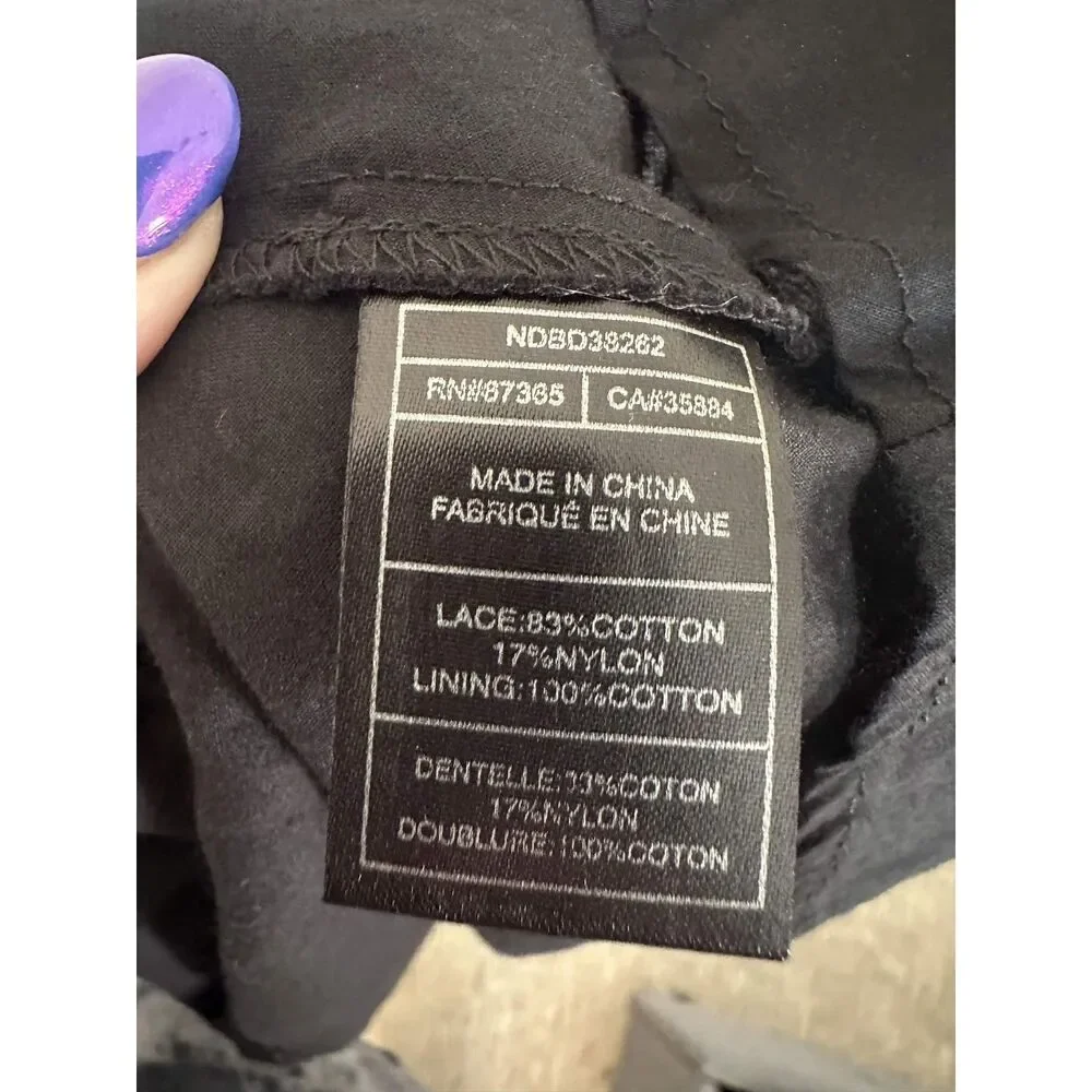 BB Dakota Black Lace Fit & Flare Lace Dress Size 0 Sleeveless Cocktail Romantic - Picture 3 of 8